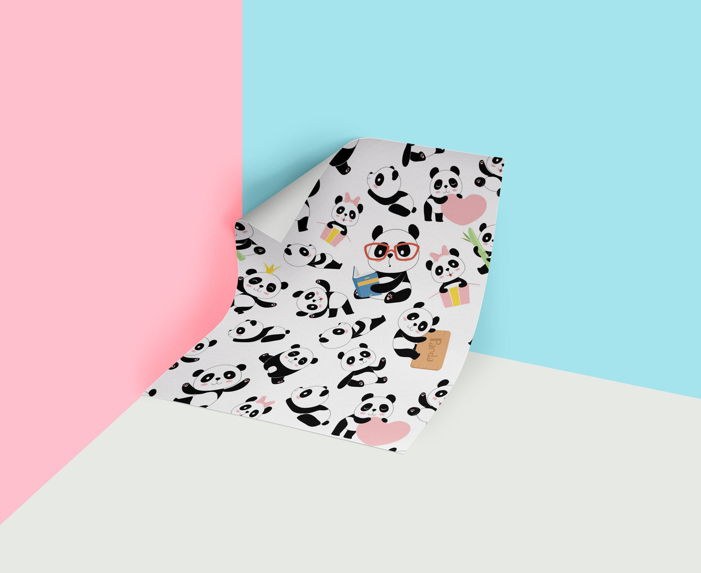 Panda Kids    | Panda Kids   Removable Wallpaper | Peel and Stick |  #96AC