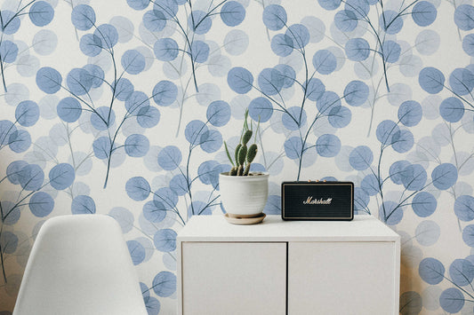 Blue Doty Branch | Removable Wallpaper | Pattern #319