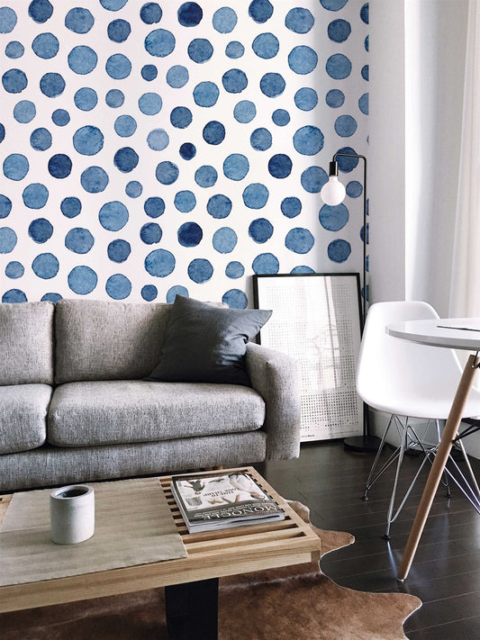 Watercolor Dots | Removable Wallpaper | Pattern #396