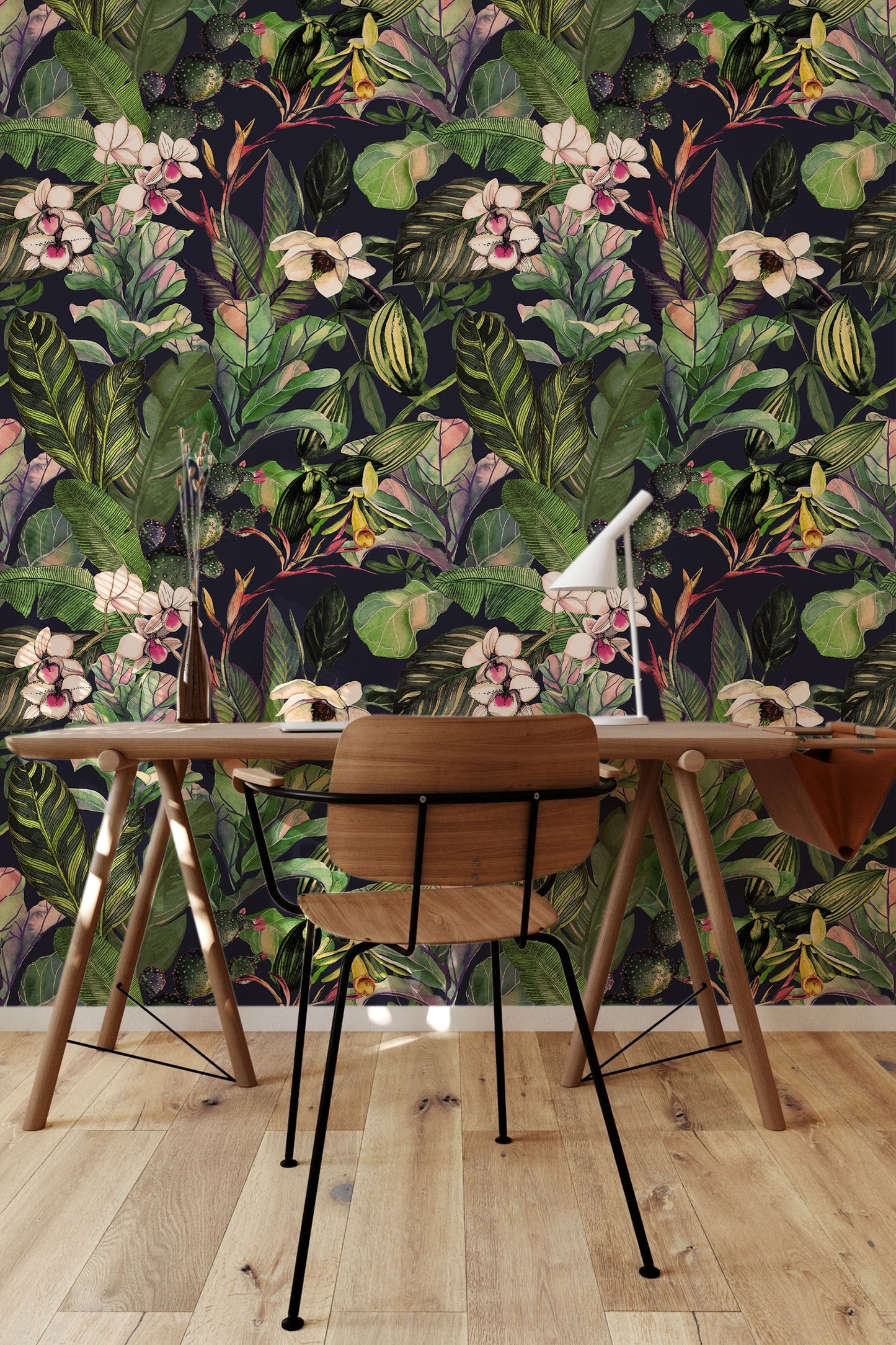 Tropical Wallpaper | Removable Wallpaper | Peel and Stick Wallpaper | Wall Paper | Wall Mural