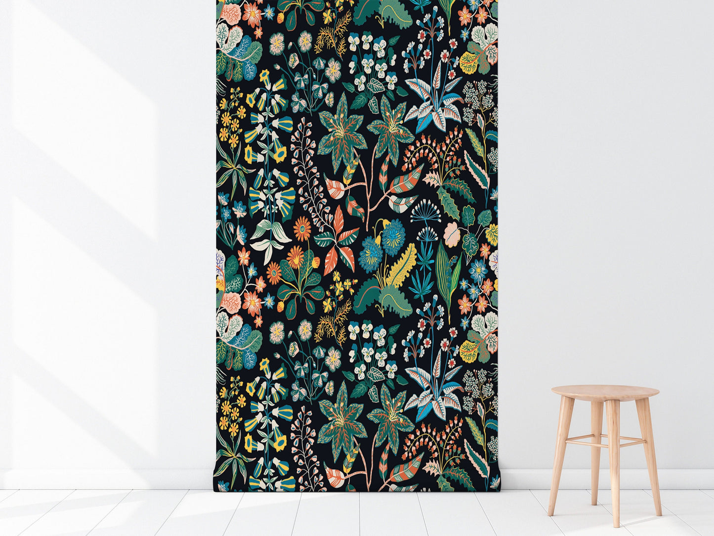 Botanical Motifs | Peel and Stick Wallpaper | Removable Wallpaper | Wall Decor | Home Decor | Wall Art | Wall Prints