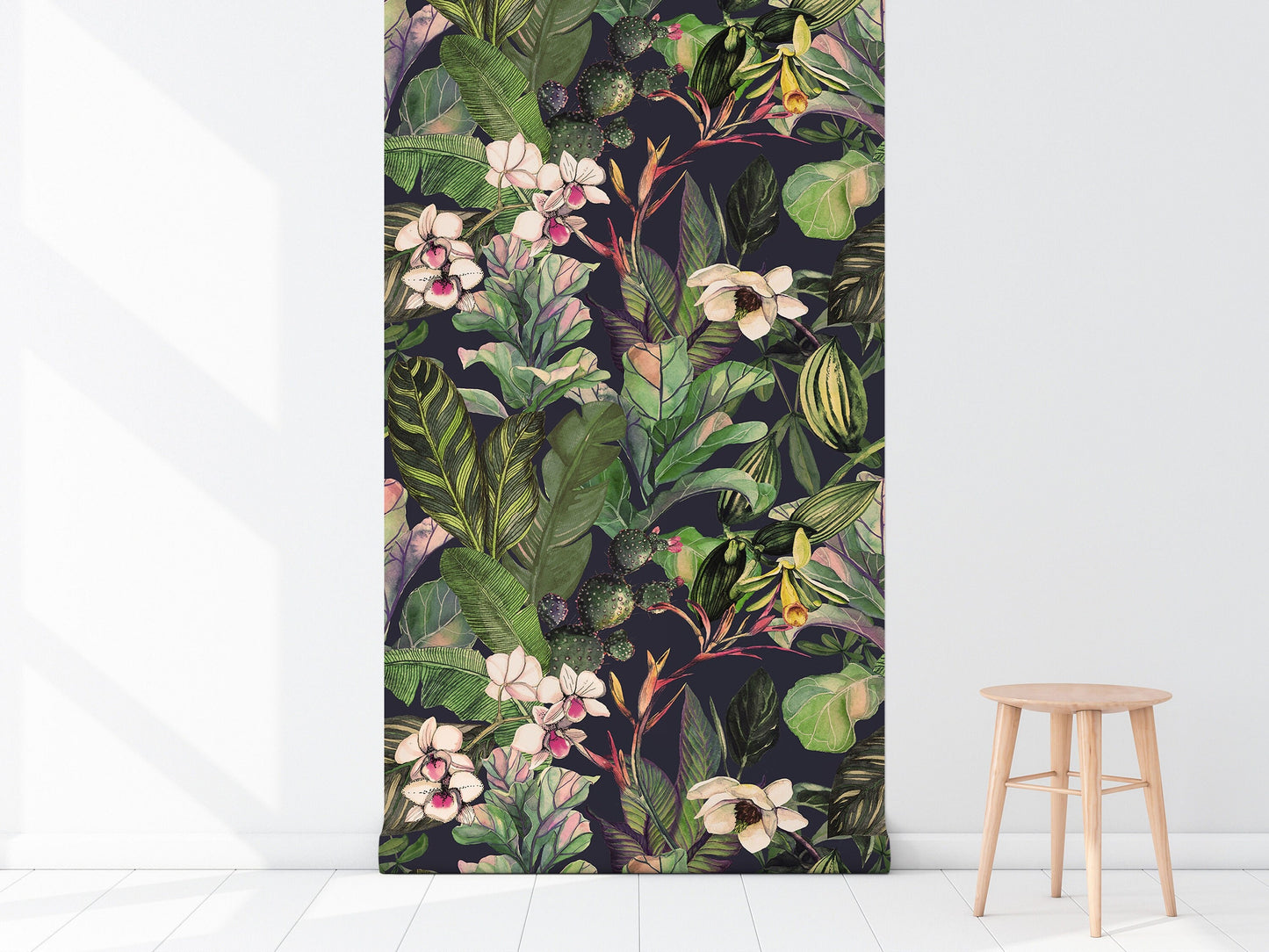 Tropical Wallpaper | Removable Wallpaper | Peel and Stick Wallpaper | Wall Paper | Wall Mural