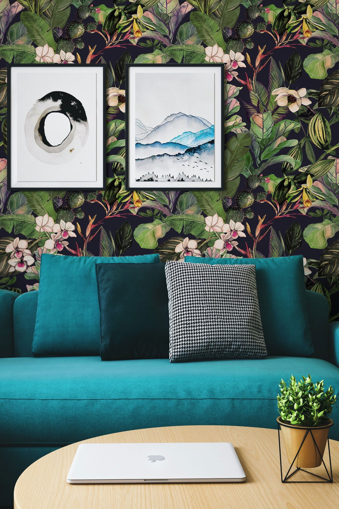 Tropical Wallpaper | Removable Wallpaper | Peel and Stick Wallpaper | Wall Paper | Wall Mural