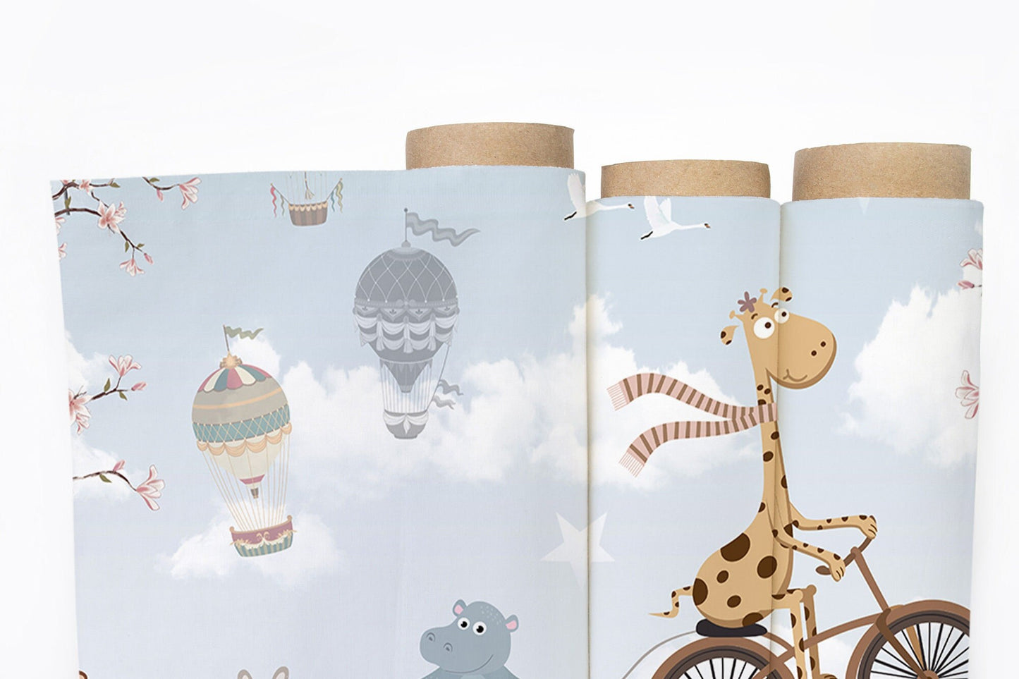 Animals Family  Wallpaper, Wall Mural, Peel and Stick, Self Adhesive, Wall Covering