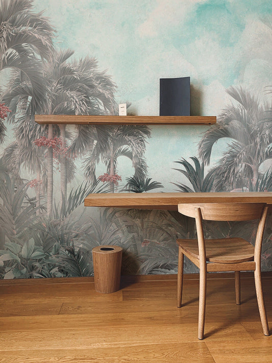 Tropical Plants  Wallpaper, Wall Mural, Peel and Stick, Self Adhesive, Wall Covering by Bella Stampa Studio