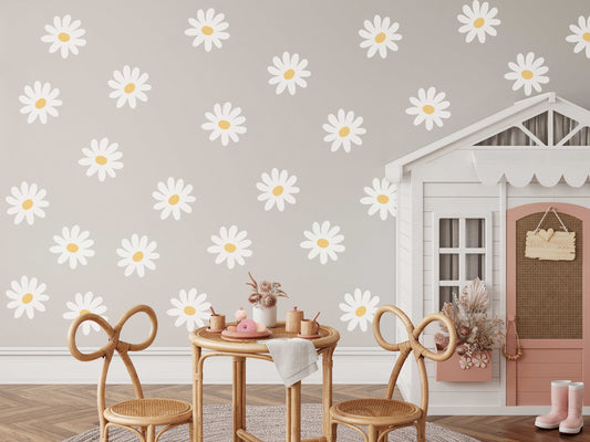 Daisy Flower Wall Decals | Nursery Decal Vinyl | Wall Decal | Wall Sticker