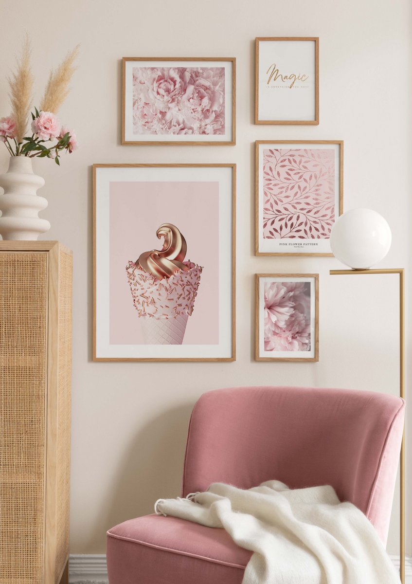 Pink Ice Cream Poster