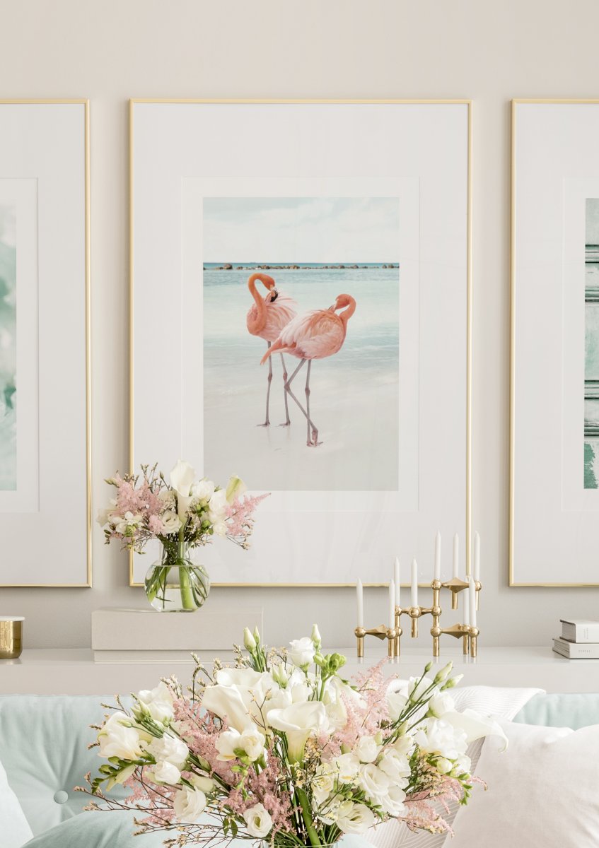 Flamingo Love Poster