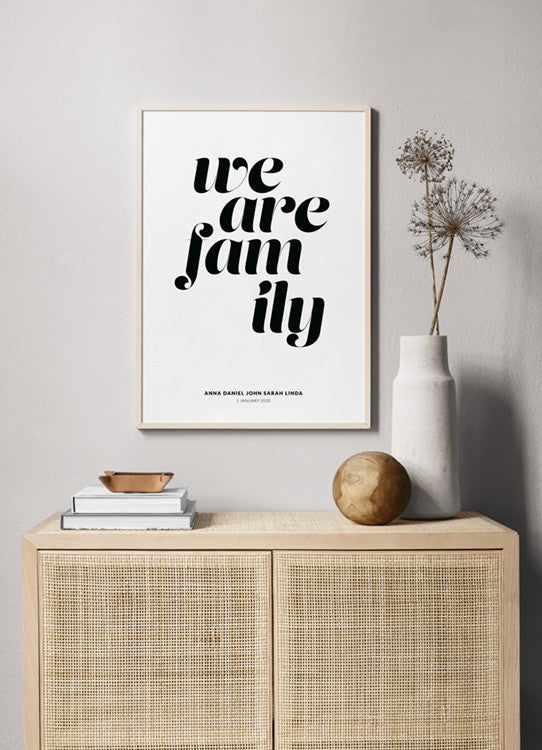 We Are Family Personal Poster