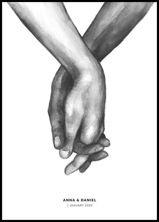 Watercolor Hands Personal Poster