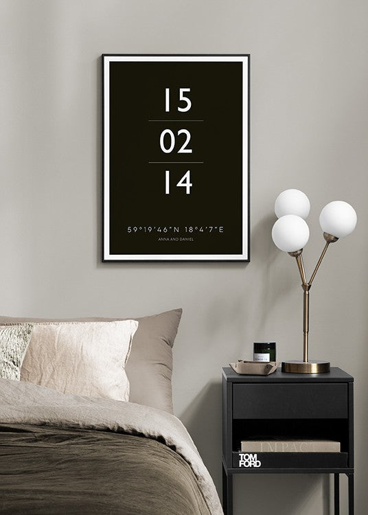 The Date Black Personal Poster