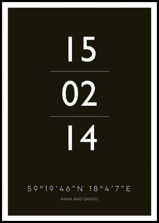 The Date Black Personal Poster