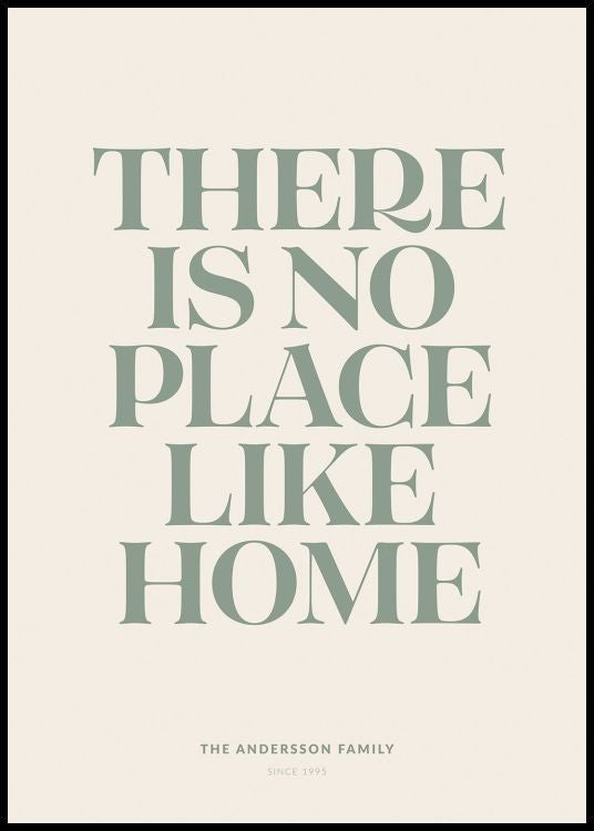 No Place Like Home Personal Poster