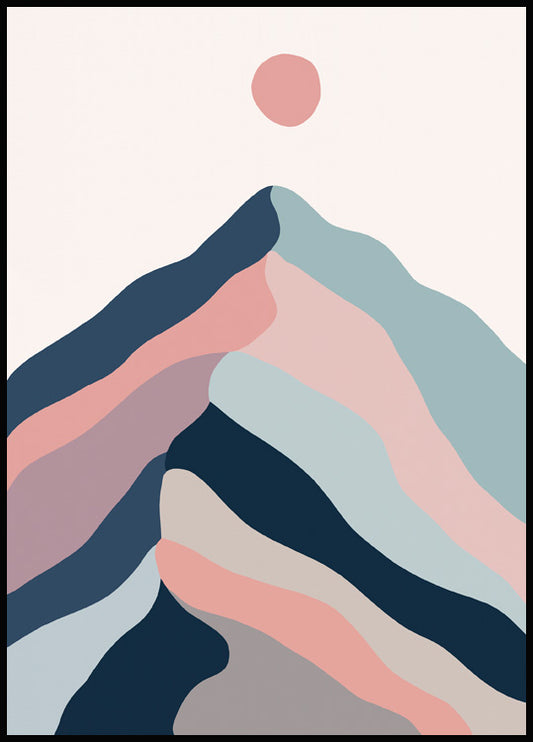 Graphic Mountain Poster