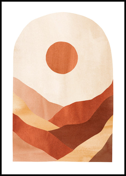 Abstract Landscape Poster