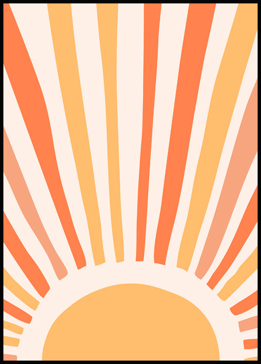 Colorful Sun Poster