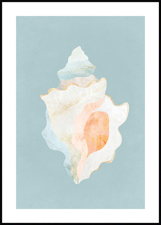 Graphic Seashell Poster