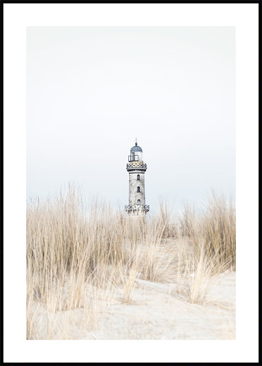 Beach Lighthouse Poster