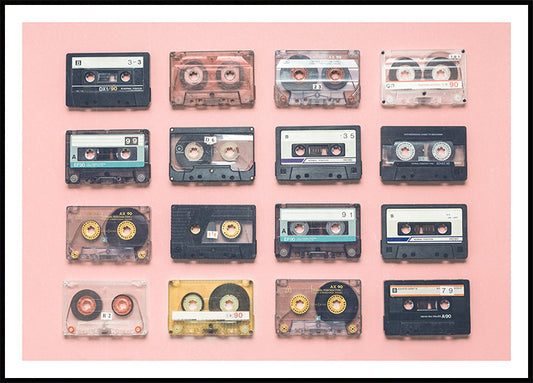 Retro Mix Tapes Poster