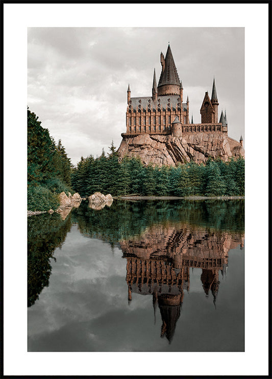 Magic Castle Reflection Poster