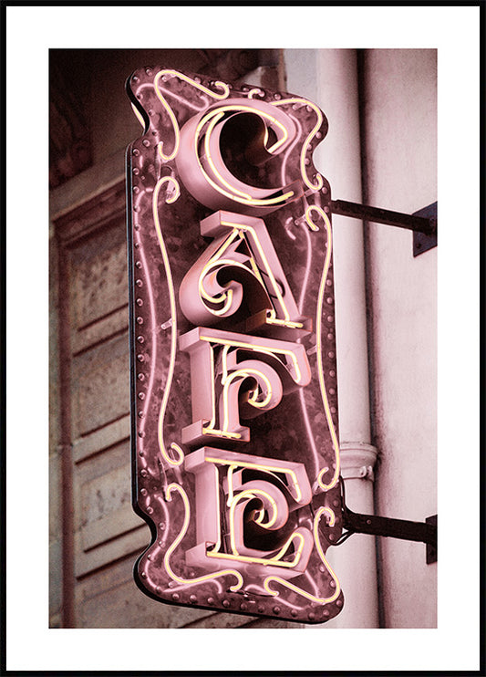 Cafe Sign Poster