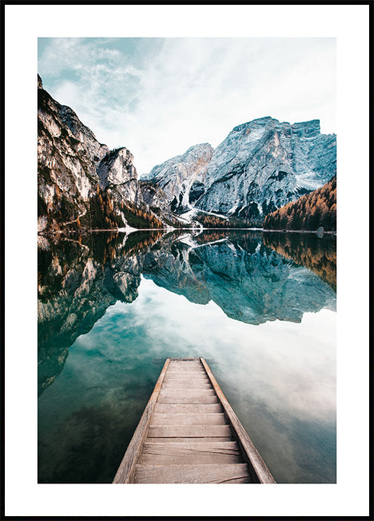 Peaceful Lake Braies Poster