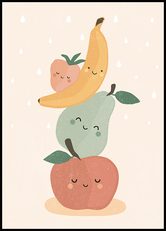 Smiling Fruits Poster