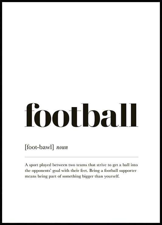 Football Poster