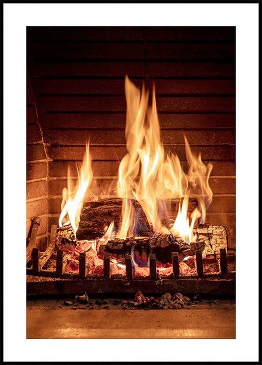 Fireplace Poster