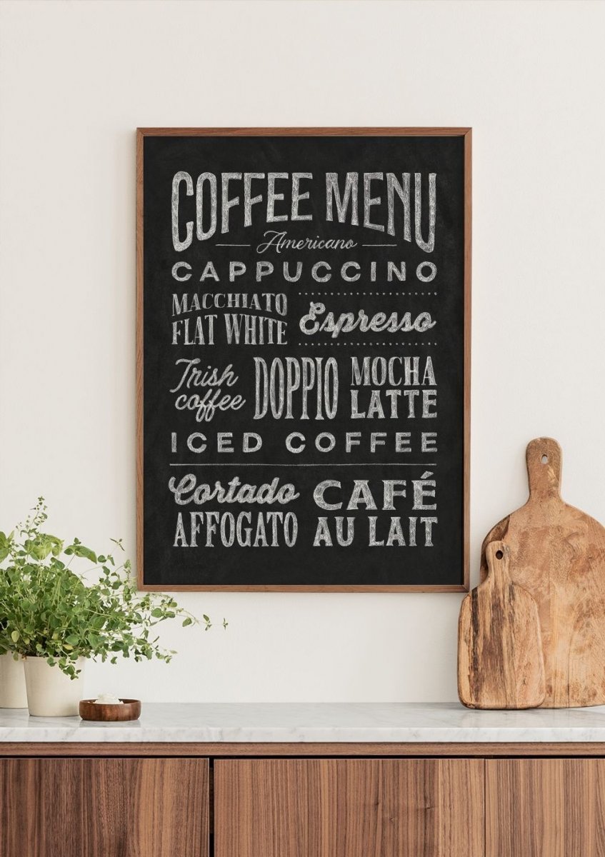 Coffee Menu Poster