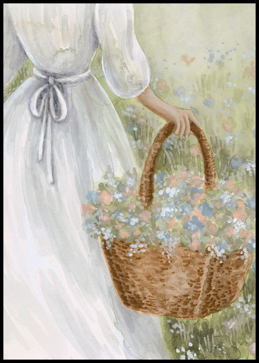 Picking Flowers Poster