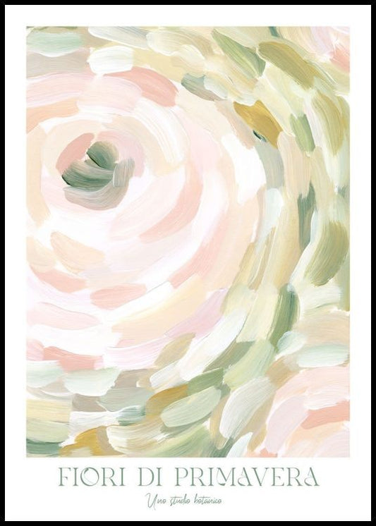 Abstract Spring Flowers Poster