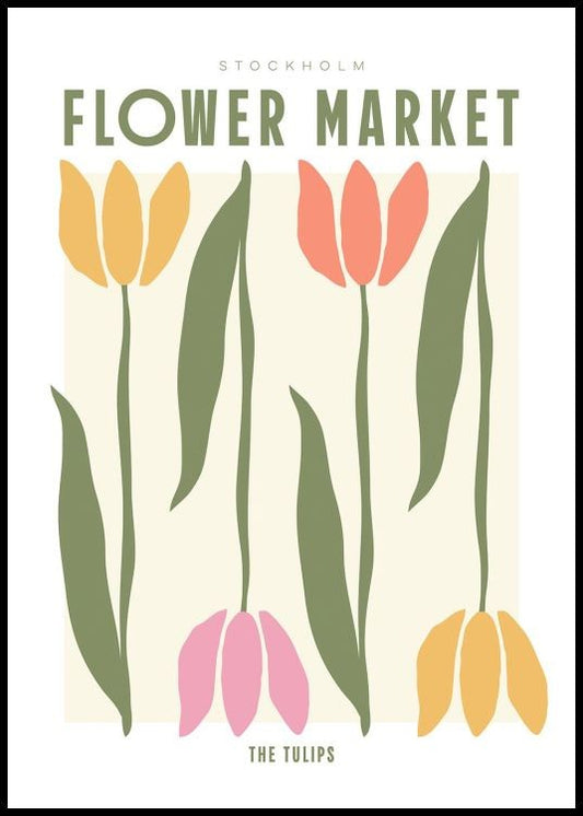 Flower Market - The Tulips Poster