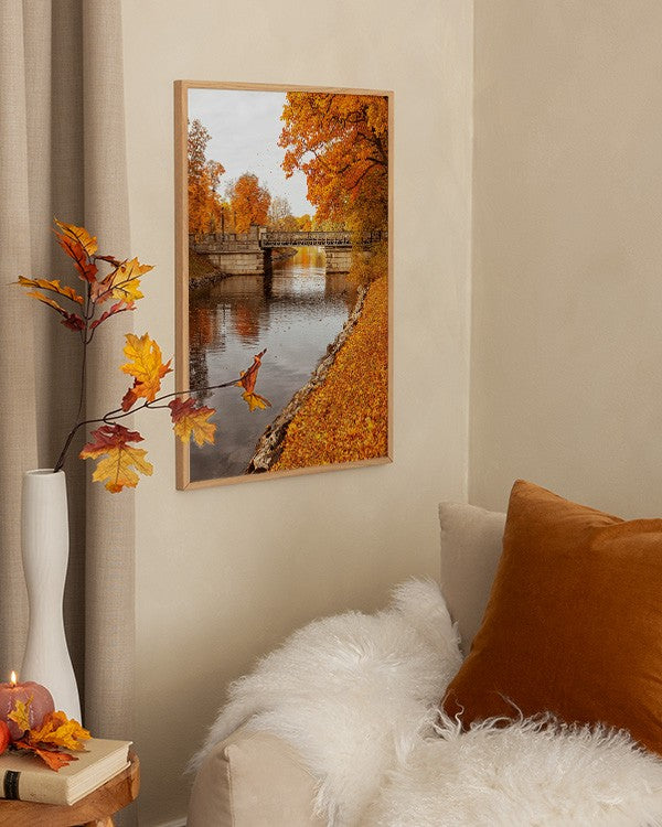 Autumnal Bridge Poster