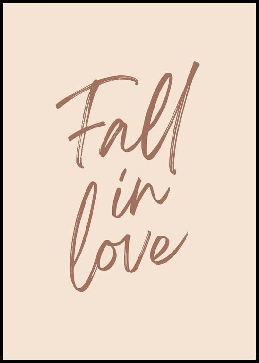 Fall in Love Script Poster