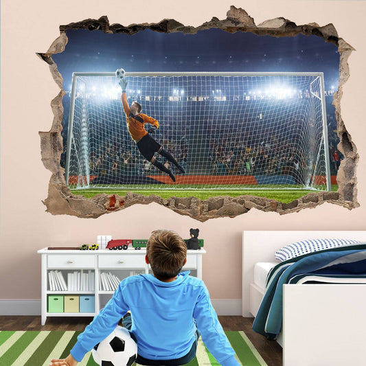 Goalkeeper Save Football Wall Decal Sticker Mural Poster Print Art Kids Bedroom