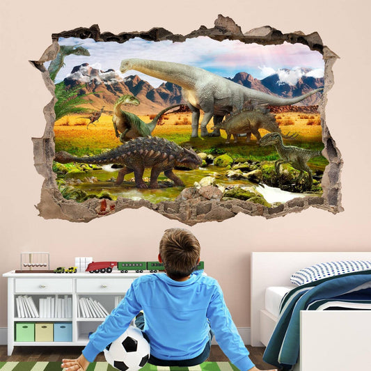 Dinosaurs Wall Decal Sticker Mural Print Art Kids Bedroom Nursery Decor