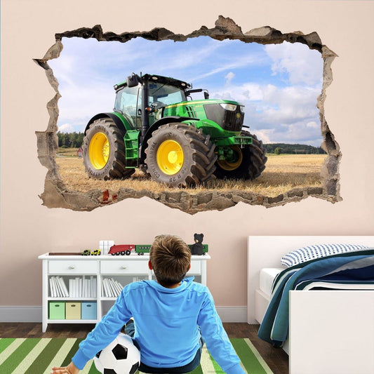 Modern Tractor Wall Sticker Mural Decal Poster Print Art Home Farm Agricultural