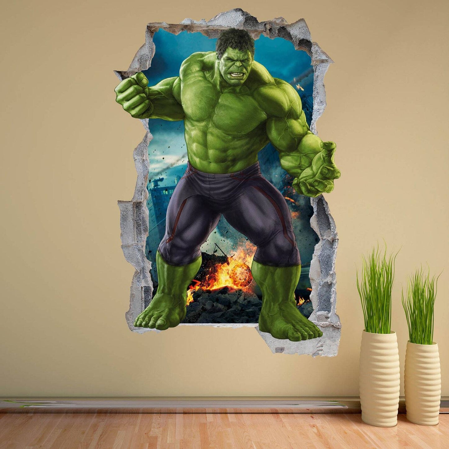 Hulk Superhero Wall Decal Sticker Mural Poster Print Art Kids Bedroom Avengers