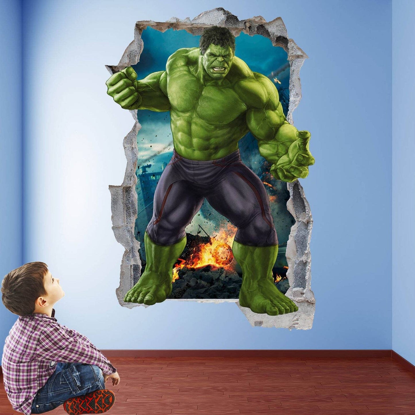 Hulk Superhero Wall Decal Sticker Mural Poster Print Art Kids Bedroom Avengers