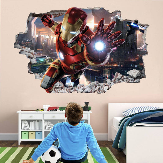 Marvel Iron Man Wall Art: Superhero Decal Sticker Mural Poster Print