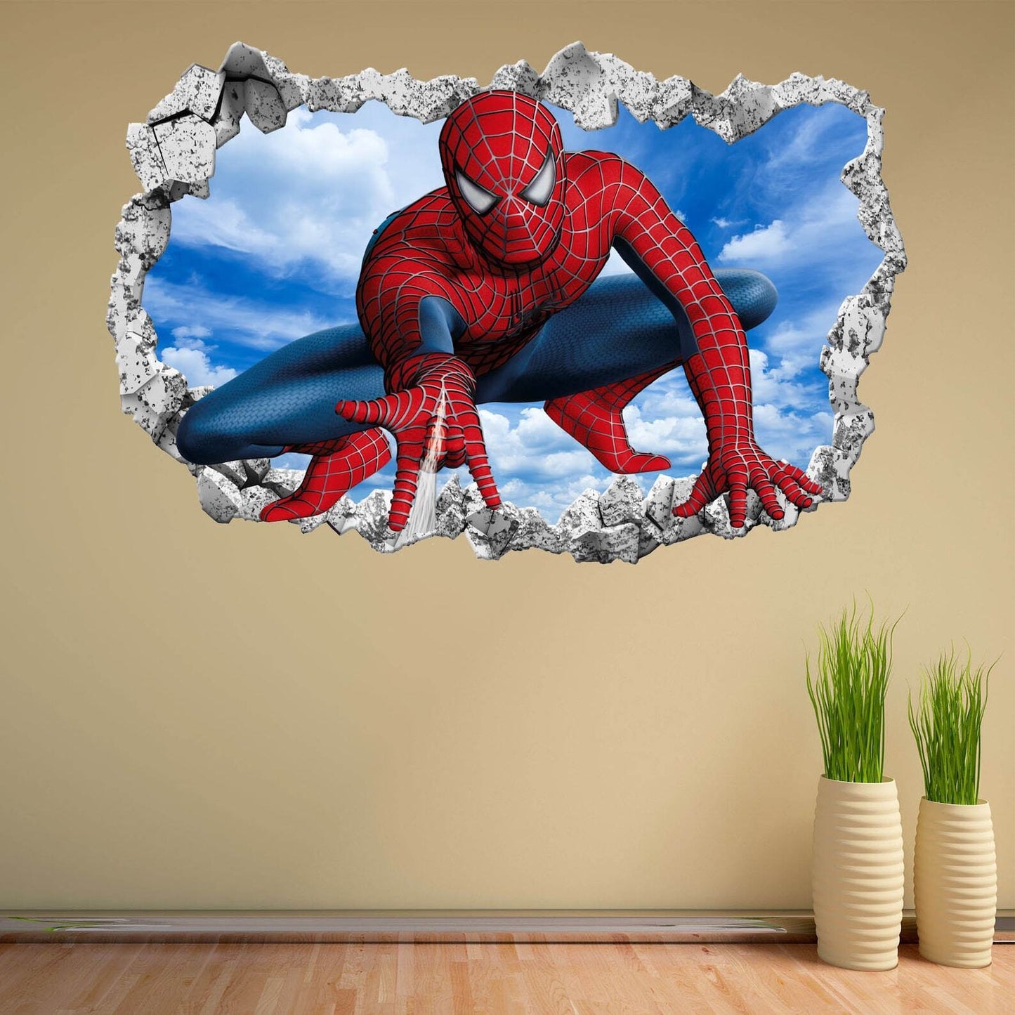 Marvel Spider Man Wall Art: Superhero Decal Sticker Mural Poster Print