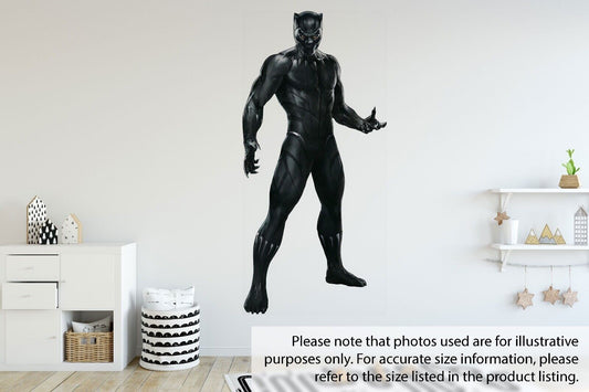 Black Panther Marvel Avengers 3d Wall Sticker Removable Children Bedroom Vinyl