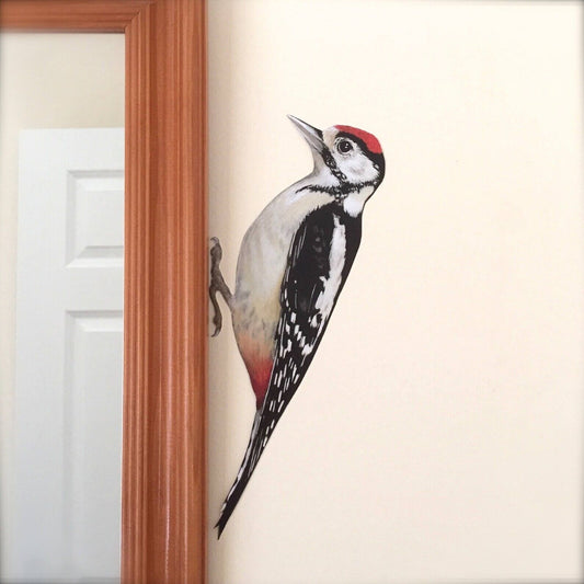 Whimsical Woodpecker Wall Sticker - Peel and Stick Technology for Easy Apply