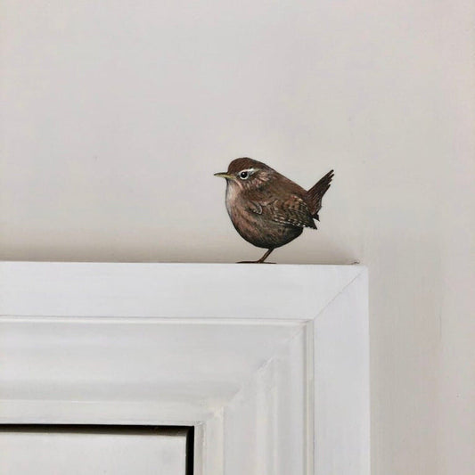 Charming Wren Wall Sticker - Easy to Apply Remove, and Reposition Peel and Stick