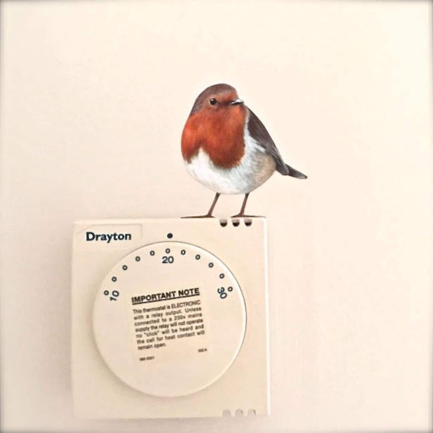 Whimsical Robin Wall Sticker - Peel and Stick Technology for Easy Application