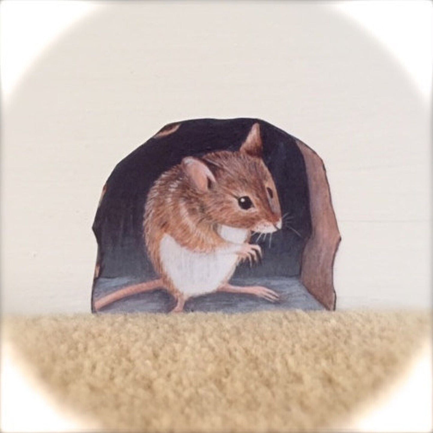 Adorable Mouse in Hole Wall Sticker - Perfect for Kids Room Decor