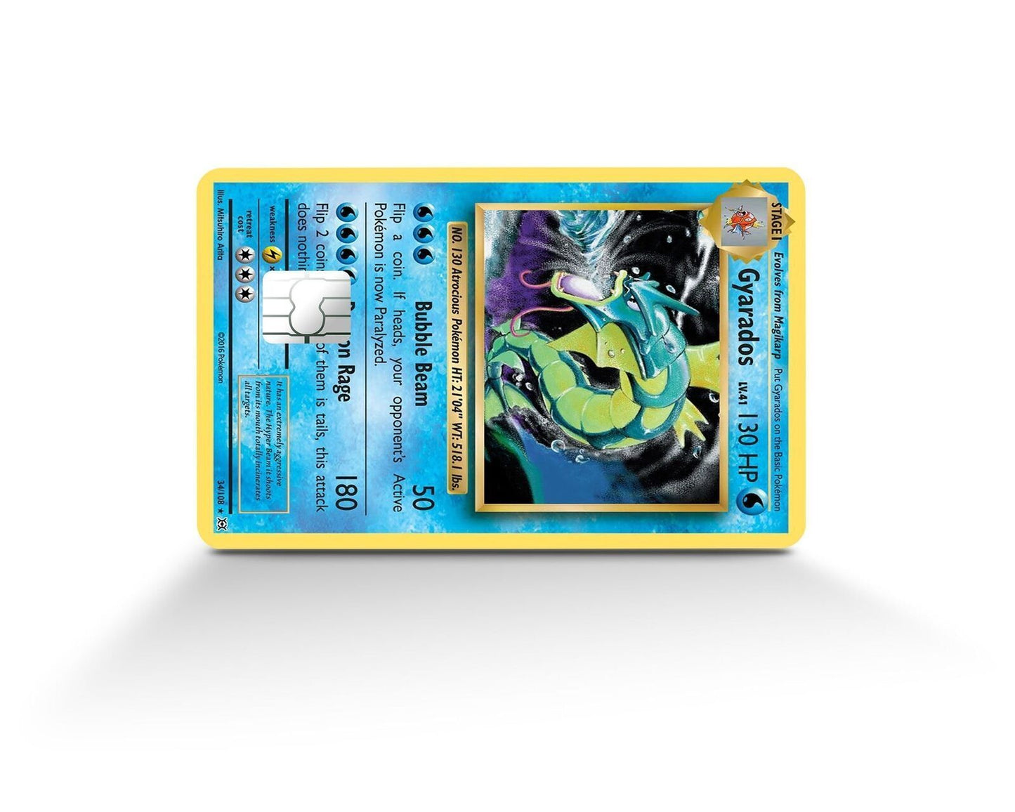 Gyarados Pokemon Card Skin Credit Card Skin