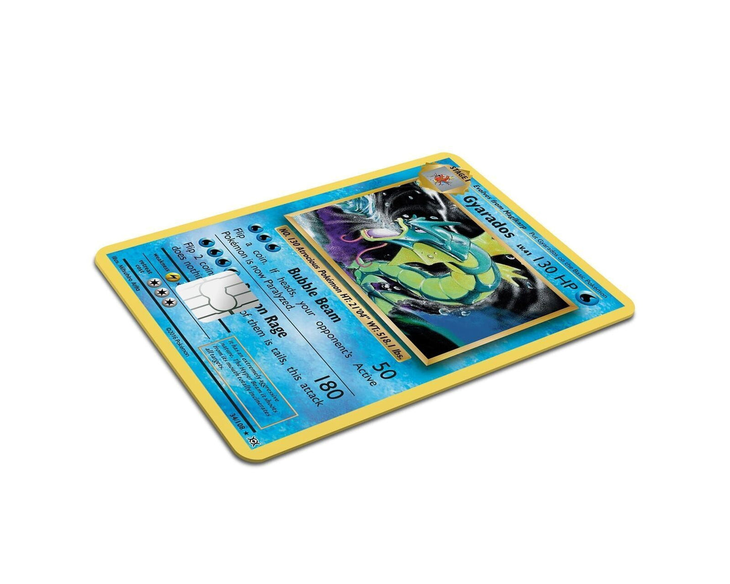 Gyarados Pokemon Card Skin Credit Card Skin