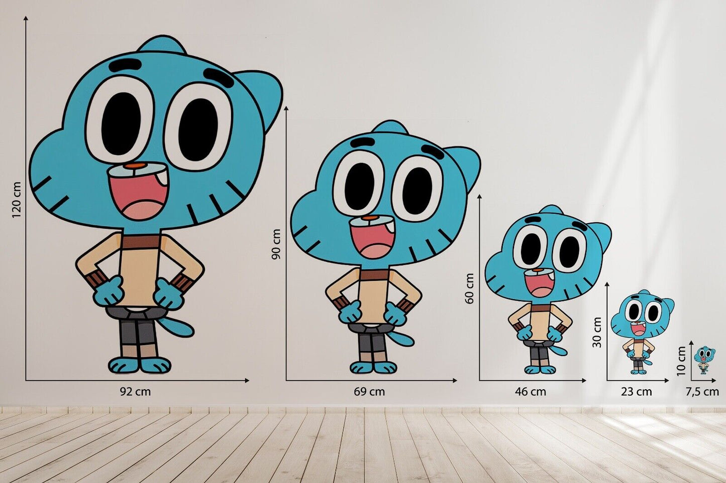 Gumball Childrens Kids Nursery Wall Stickers Bedroom Decal Art Vinyl